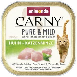 animonda Carny mokra karma dla kota dorosłego Pure and Mild Kurczak z kocimiętką 32x100 g