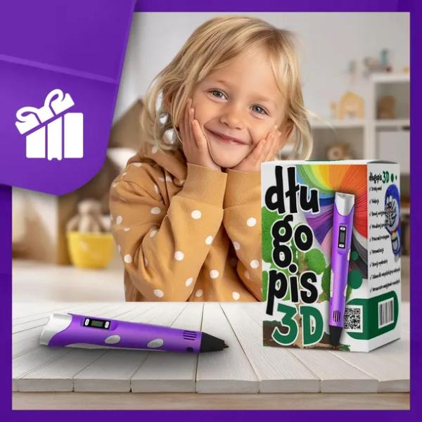 DŁUGOPIS 3D DRUKARKA 3D MAGICZNY DŁUGOPIS 3D WKŁADY 510M PREZENT DLA DZIECI