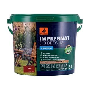 Impregnat akrylowy do drewna PREMIUM 5 l teak Dragon