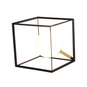 Lampa stołowa WEERT 1 x 28 W G9 15 x 15 cm czarny, złoty