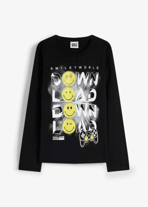 Koszulka Smiley World z długim rękawem, z czystej bawełny