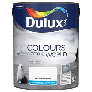 Farba lateksowa Kolory Świata designerski biały 5 l Dulux
