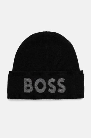 BOSS czapka z domieszką wełny