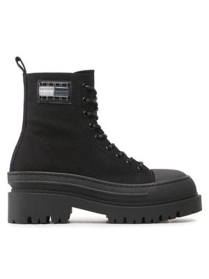 Tommy Jeans Trzewiki Tjw Foxing Canvas EN0EN02216 Czarny