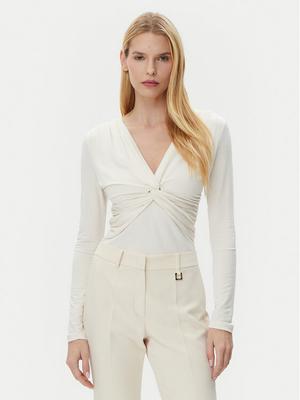 BOSS Bluzka Eulori 50534546 Beżowy Slim Fit