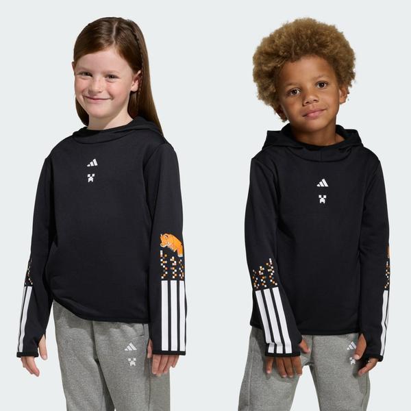 BLUZA Z KAPTUREM ADIDAS MINECRAFT TRAINING 3 STRIPES