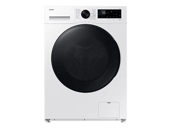 Pralko-suszarka SAMSUNG WD90HG5U34BEEO EcoBubble Biały z czarnymi drzwiami