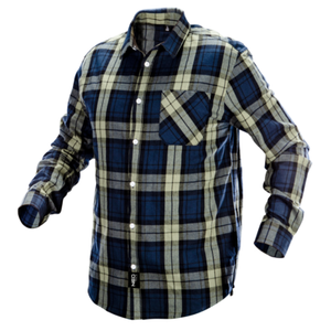 Koszula flanelowa granatowo-oliwkowo-czarna rozmiar XL