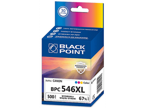 Tusz BLACK POINT BPC546XL Zamiennik Canon CL-546XL