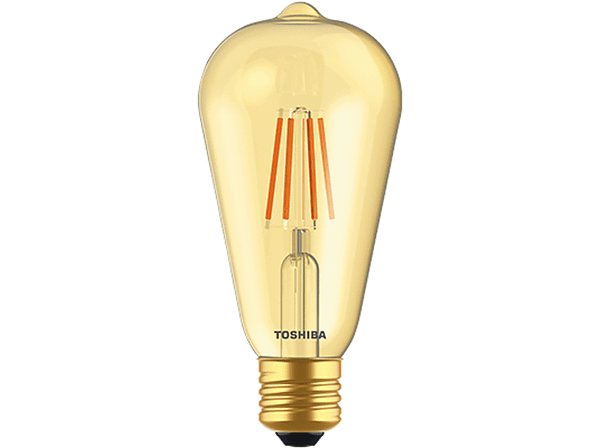 Żarówka LED TOSHIBA Filament Amber ST64 400lm 4,5W 2200K E27