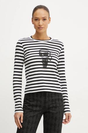 Karl Lagerfeld longsleeve bawełniany IKON