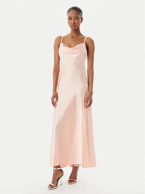 Guess Sukienka wieczorowa W5GT10 WF1T2 Koralowy Slim Fit