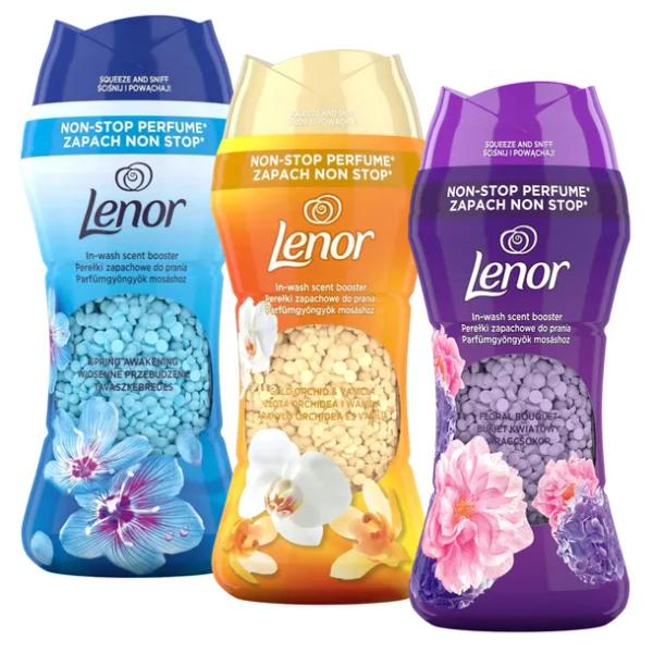 3x LENOR Perełki Zapachowe Intensywne Granulki Do Prania 195g MIX Zapachów