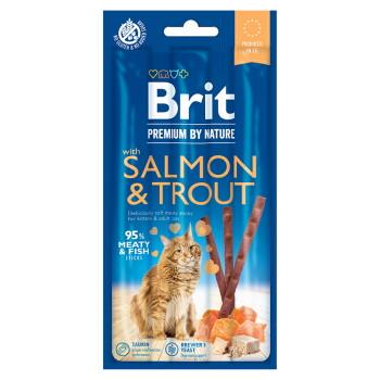 Brit Premium by Nature Cat Sticks z łososiem i pstrągiem 3 x 5 g