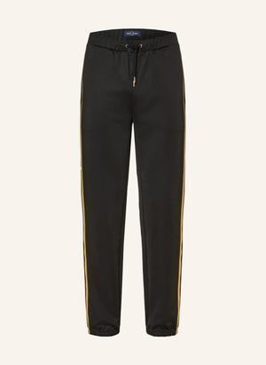 Fred Perry Spodnie W Stylu Joggingowym O Regularnym Kroju Z Galonowymi Paskami schwarz