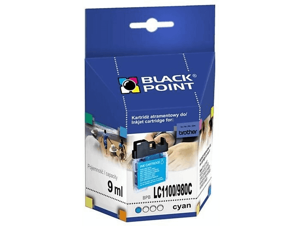 Tusz BLACK POINT BPBLC1100/980C Zamiennik do Brother LC1100/980C