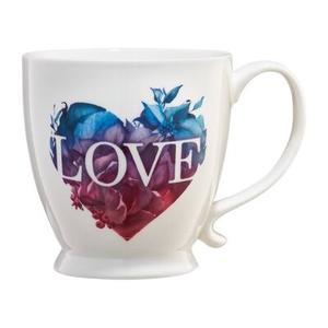 Kubek 480 ml wielokolorowe serce LOVE