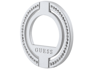 Uchwyt na palec GUESS MagSafe Ring stand Srebrny GUMRSALDGS