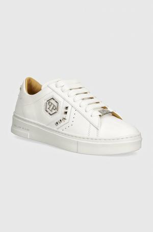 Philipp Plein sneakersy skórzane Lo-Top Arrow Force