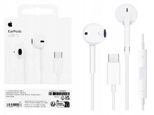 ORYGINALNE SŁUCHAWKI APPLE EARPODS USB-C MTJY3ZM/A MIKROFON iPHONE 15