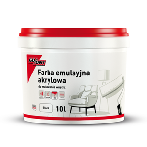 Emulsja wewnętrzna farba biała 10 l GO/ON!