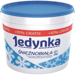 Farba Jedynka Śnieżnobiała 10 l + 10% GRATIS
