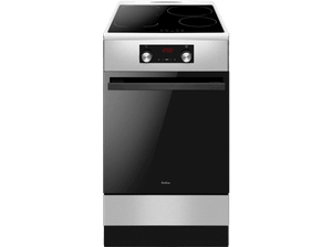 Kuchnia indukcyjna wolnostojąca AMICA 523IES3.336PAHTSDP(XXV) Pizza Steam Srebrny