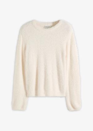 Sweter z pluszu z miękką wiskozą