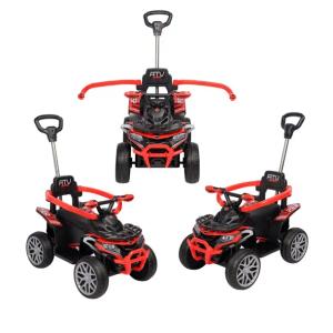 DUŻY JEŹDZIK QUAD DLA DZIECI MIĘKKIE KOŁA, LED, AUTO 3W1 , CHODZIK, MOVIX