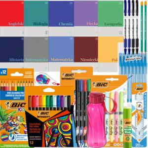 BIC WYPRAWKA SZKOLNA ZESZYTY TEMATYCZNE ZESTAW SZKOLNY 5-8 ZESZYTY GRATIS