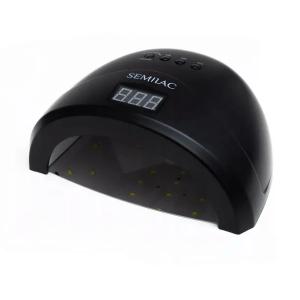 Semilac All Black Lampa LED+UV 24W/48 24 W czarny