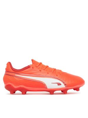 Puma Buty do piłki nożnej King Match Fg/Ag Jr 108320 01 Pomarańczowy