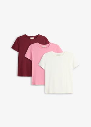 T-shirt z czystej bawełny organicznej (3 szt.)