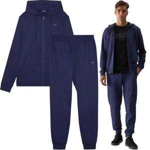 Spodnie Bluza 4F Komplet Dresowy Męski Bawełniany Dres Sportowy Wygodny M