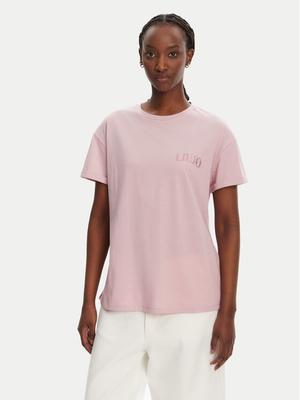 Liu Jo T-Shirt WA5144 JS923 M9621 Różowy Regular Fit