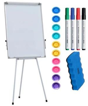 Flipchart magnetyczny na trójnogu Tablica magnetyczna 60x90 + GRATISY