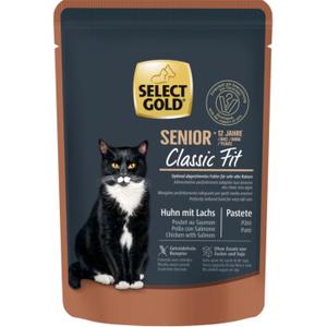 SELECT GOLD Senior +12 Kurczak z Łososiem 12x85 g