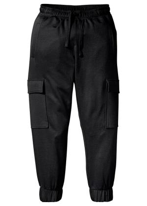 Spodnie sportowe z kieszeniami cargo, loose fit