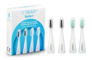 KOŃCÓWKI DO SZCZOTECZKI SONICZNEJ VITAMMY LUNA+ 4 SZTUKI ELASTYCZNE
