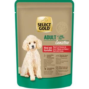 SELECT GOLD mokra karma dla psa Sensitive Adult Wołowina z ziemniakami 12x100 g