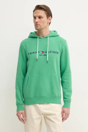 Tommy Hilfiger bluza z kapturem męska z bawełną