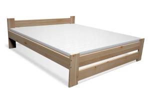 ŁÓŻKO DREWNIANE sosnowe 160x200 + STELAŻ + MATERAC