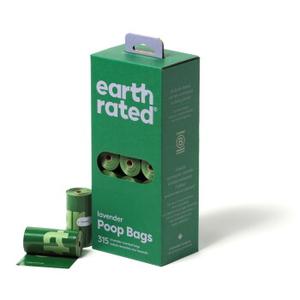 Earth Rated woreczki na odchody o zapachu lawendy na 21 rolkach uzupełniających, 315 szt.