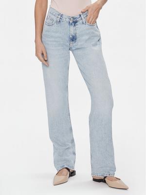 Calvin Klein Jeans Jeansy J20J223302 Niebieski Straight Fit