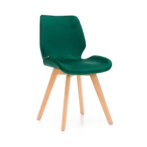 KRZESŁO SKANDYNAWSKIE ▪️ C-872 ▪️ WELUR ZIELONE | OUTLET