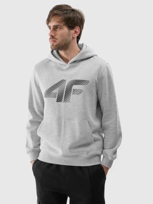4F bluza dresowa męska z kapturem 4FWMM00TSWSM1766 szary (M)