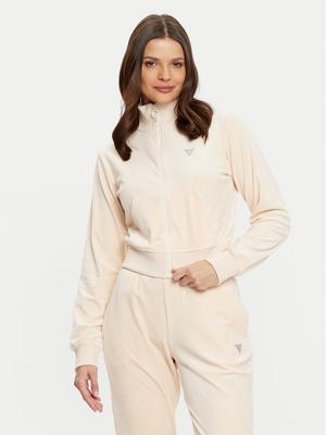 Guess Bluza V3BQ22 KBXI2 Écru Regular Fit
