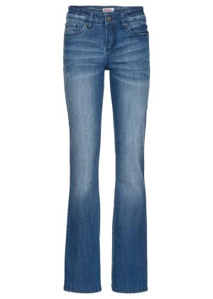 Jeansy o kroju bootcut, mid waist, ze stretchem