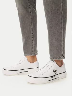 KARL LAGERFELD Trampki Kampus Max KL95025 Biały