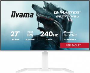 IIYAMA Monitor 27 cali GB2771HSU-W1 0.4ms,Fast IPS, HAS (150) PIVOT, 1xUSB 3.2, 1xUSB C, 240Hz, DP, 2xHDMI,Adaptive G-SYNC - 1920 x 1080 @48-24